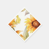 Zonnebloemen in Bloom Servet (Hoek)