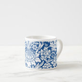 Zonnebloemen in Blue William Morris Espresso Kop (Voorkant rechts)