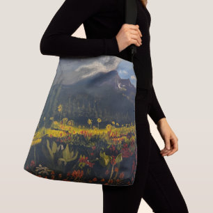 Zonnebloemen in de bergen, door Gary Poling Crossbody Tas