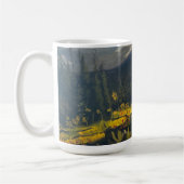 Zonnebloemen in de bergen, door Gary Poling Koffiemok (Links)