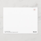 Zonnebloemen in de loop - horizontaal briefkaart (Achterkant)