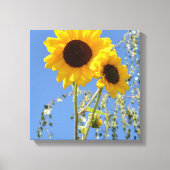 Zonnebloemen in de Sky Canvas Print (Voorkant)