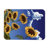 Zonnebloemen in de zomer magneet (Horizontaal)