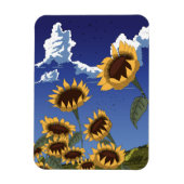Zonnebloemen in de zomer magneet (Verticaal)