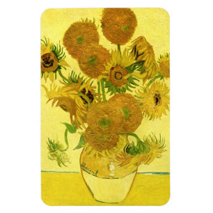 Zonnebloemen in een Fine Art. van de Vaas Van Gogh Magneet