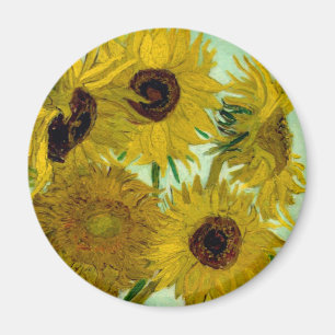 Zonnebloemen in een Fine Art. van de Vaas Van Gogh Magneet