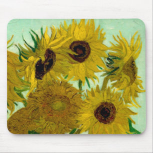 Zonnebloemen in een Fine Art. van de Vaas Van Gogh Muismat