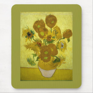 Zonnebloemen in een Fine Art. van de Vaas Van Gogh Muismat