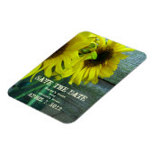 Zonnebloemen in een pot Bruiloft Save The Date Magneet (Linkerzijde)