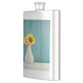 Zonnebloemen in een vaas flacon (Links)