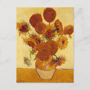 Zonnebloemen in een Vase (F454) Van Gogh Fine Art Briefkaart