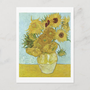 Zonnebloemen in een Vase (F456) Van Gogh Fine Art Briefkaart