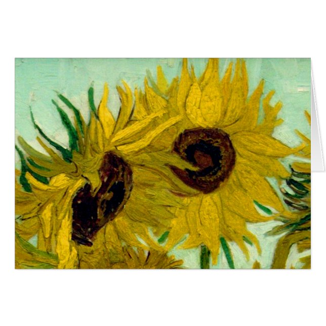 Zonnebloemen in een Vase Van Gogh Fine Art (Voorkant Horizontaal)