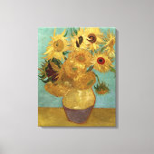 Zonnebloemen in een Vase Van Gogh Fine Art Canvas Afdruk (Voorkant)