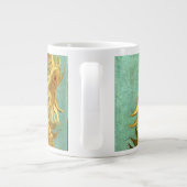 Zonnebloemen in een Vase Van Gogh Fine Art Grote Koffiekop (Achterkant)