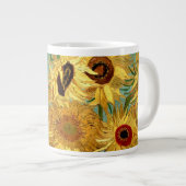 Zonnebloemen in een Vase Van Gogh Fine Art Grote Koffiekop (Voorkant rechts)