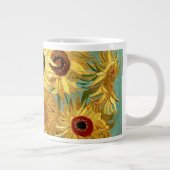 Zonnebloemen in een Vase Van Gogh Fine Art Grote Koffiekop (Rechts)