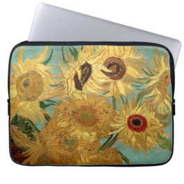Zonnebloemen in een Vase Van Gogh Fine Art Laptop Sleeve