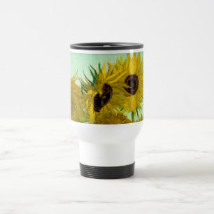 Zonnebloemen in een Vase Van Gogh Fine Art Reisbeker