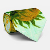 Zonnebloemen in een Vase Van Gogh Fine Art Stropdas (Opgerold)