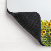 Zonnebloemen in een veld muismat (Hoek)
