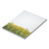 Zonnebloemen in een veld notitieblok (Linkerzijde)