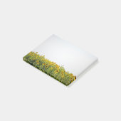 Zonnebloemen in een veld post-it® notes (Schuin)