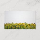 Zonnebloemen in een veld visitekaartje (Voorkant)