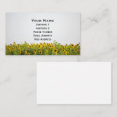 Zonnebloemen in een veld visitekaartje (Voorkant / Achterkant)