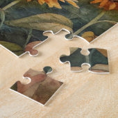 Zonnebloemen in een weide legpuzzel (Zijkant)