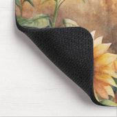 Zonnebloemen in een weide muismat (Hoek)