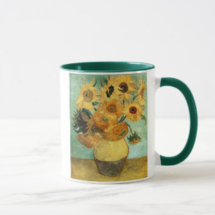 Zonnebloemen in Fine Art. een van de Vaas (F455) Mok