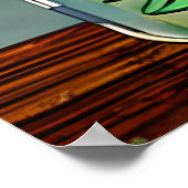  zonnebloemen in glazen vazen poster (Hoek)