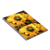 Zonnebloemen in glorieuze kleur notitieboek (Rechterzijde)