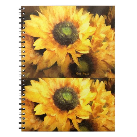 Zonnebloemen in glorieuze kleur notitieboek (Voorkant)