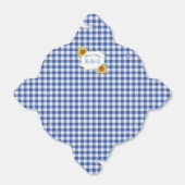 Zonnebloemen in het land Zonneschijn Blauw geruit Bedankdoosjes (Uitgevouwen)