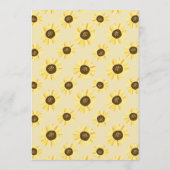 Zonnebloemen in Mason Jar Chalkboard Wedding Showe Kaart (Achterkant)