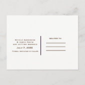 Zonnebloemen in Metselwerkpot Rustieke Chic Save t Aankondigingskaart (Achterkant)