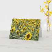 Zonnebloemen in Recente Middag Kaart (Gele Bloem)