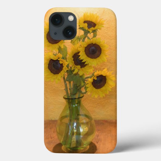 Zonnebloemen in vaas op tabel 2 Case-Mate iPhone case (Achterkant)