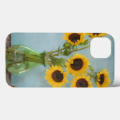 Zonnebloemen in vaas op tafel Case-Mate iPhone case (Achterkant (horizontaal))