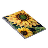 Zonnebloemen in Waterverf Notitieboek (Rechterzijde)