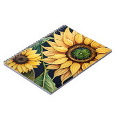 Zonnebloemen in Waterverf Notitieboek (Linkerzijde)