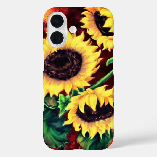 Zonnebloemen iPhone Case (Achterkant)