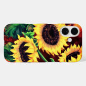 Zonnebloemen iPhone Case (Achterkant (horizontaal))