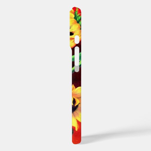 Zonnebloemen iPhone Case (Achterkant / Links)