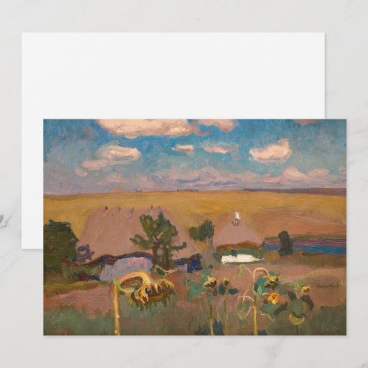 Zonnebloemen | Jan Stanisławski (Voorkant / Achterkant)