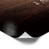 Zonnebloemen Jar Lights Welkom Huwelijksreceptie Perfect Poster (Hoek)