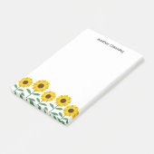 Zonnebloemen - Jouw naam toevoegen Post-it® Notes (Schuin)