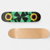 Zonnebloemen - Jouw tekst toevoegen / Kleuren - Zo Persoonlijk Skateboard (Horizontaal)
